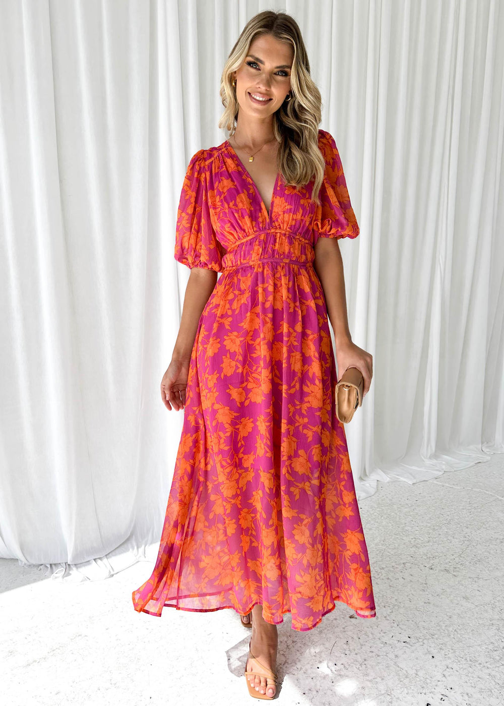 Syrene Floral Print Maxi Dress