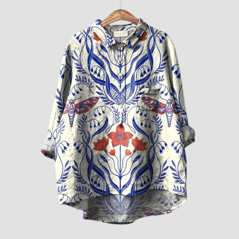 Ivana Premium Statement Pattern Button Shirt for Women