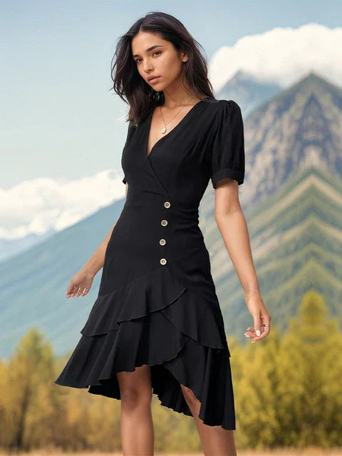 Lindsey V-Neck Cutout Oberteile