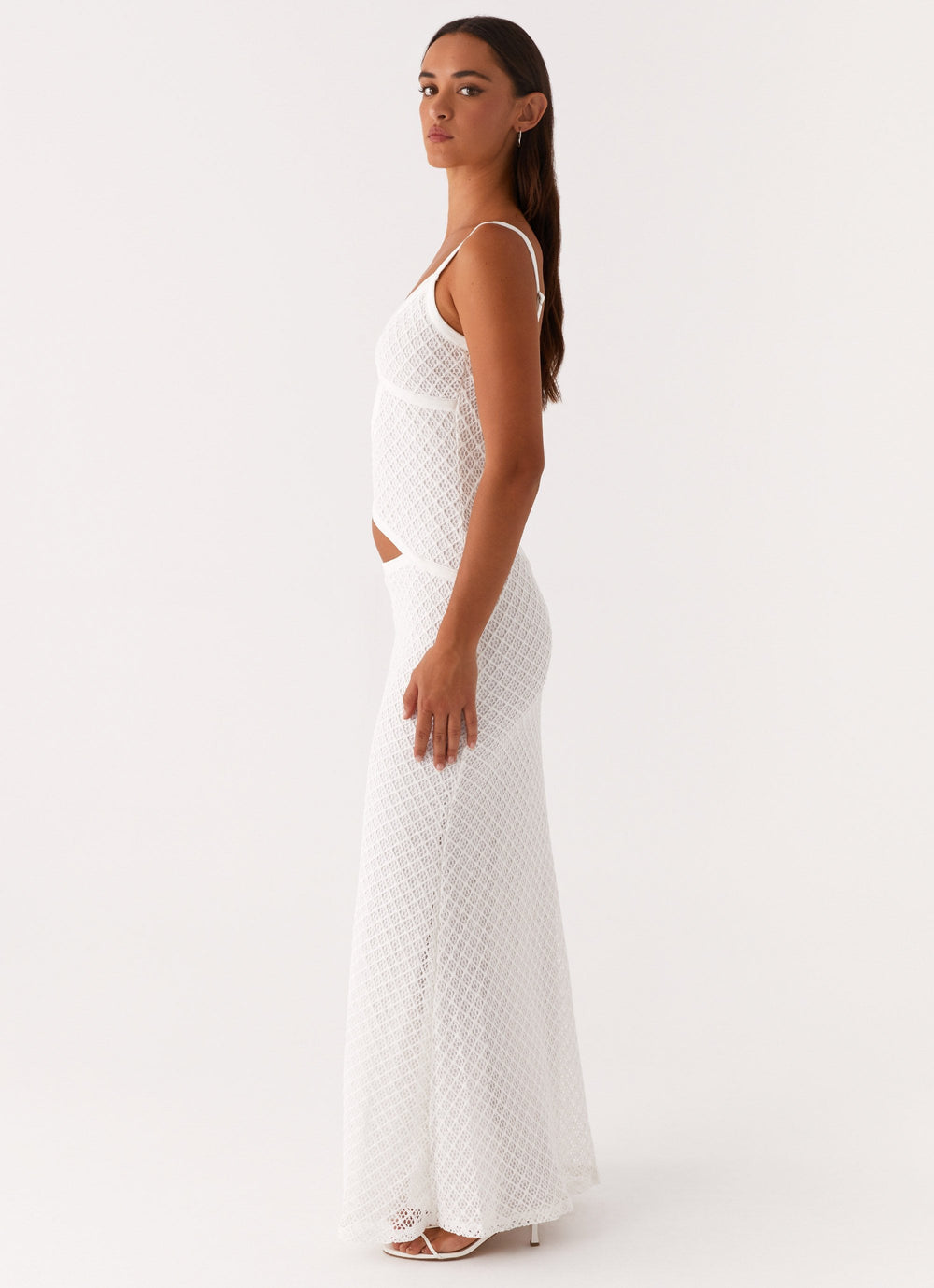 Veltrixon Knit Maxi Dress with Cut-Outs for Summer Nights