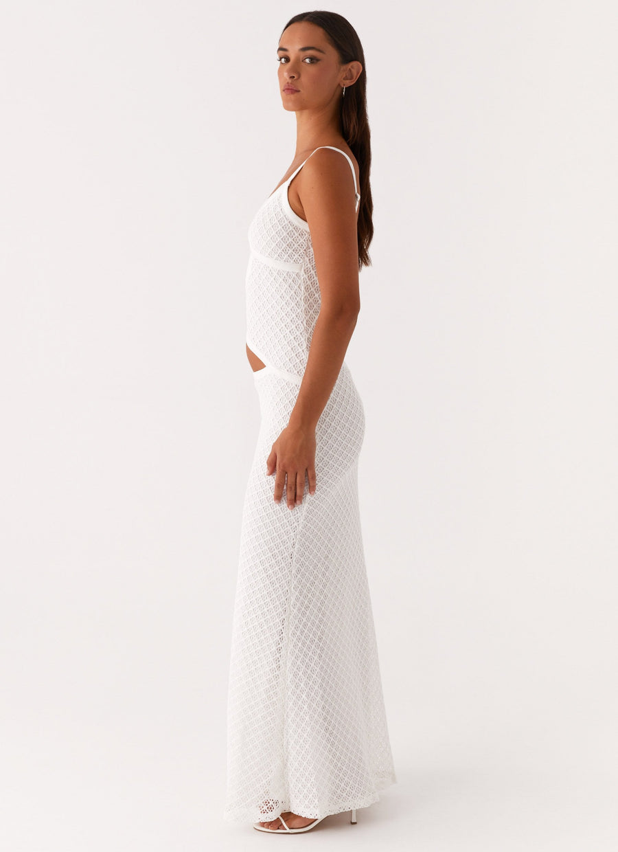 Veltrixon Knit Maxi Dress with Cut-Outs for Summer Nights