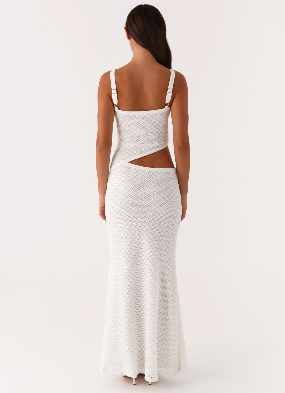 Veltrixon Knit Maxi Dress with Cut-Outs for Summer Nights