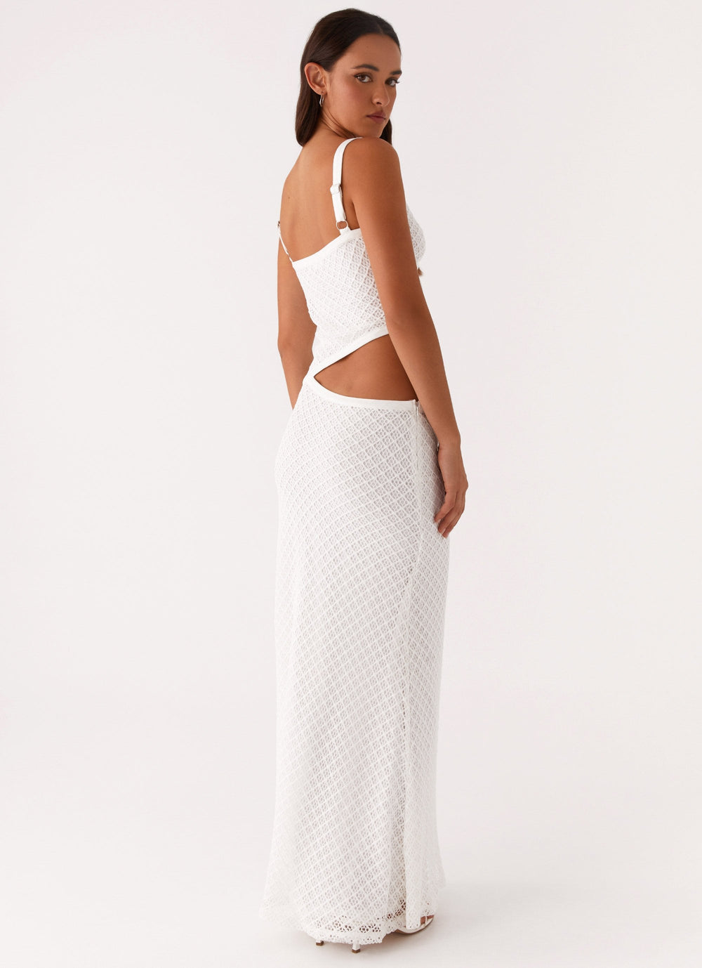 Veltrixon Knit Maxi Dress with Cut-Outs for Summer Nights