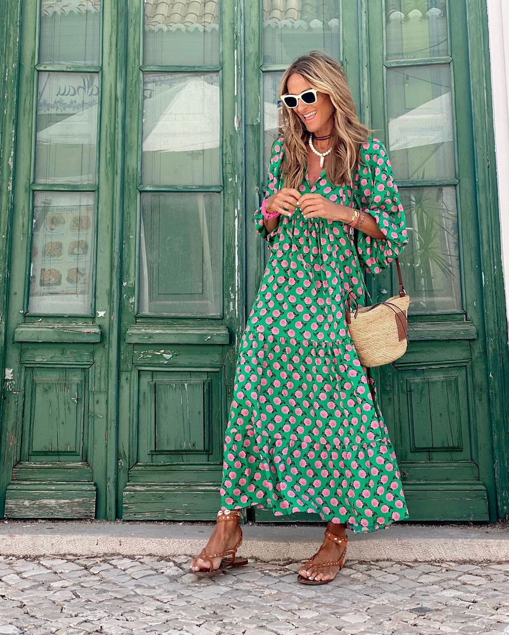 Natalie Floral Print Spring Dress for Sunny Occasions