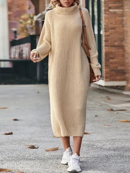 High-Neck Maxi Dress