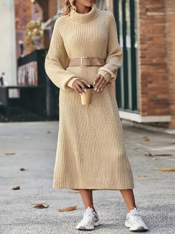 High-Neck Maxi Dress