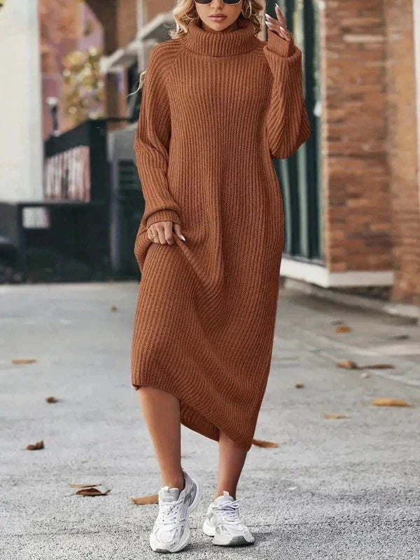 High-Neck Maxi Dress