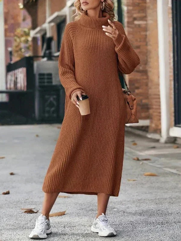 High-Neck Maxi Dress