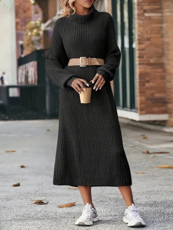 High-Neck Maxi Dress