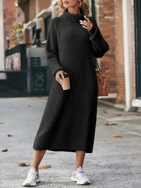 High-Neck Maxi Dress