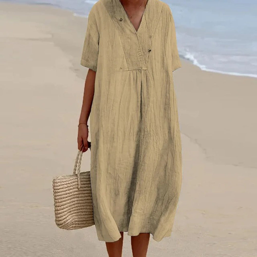 Kendra Relaxed-Fit Casual Midi Dress