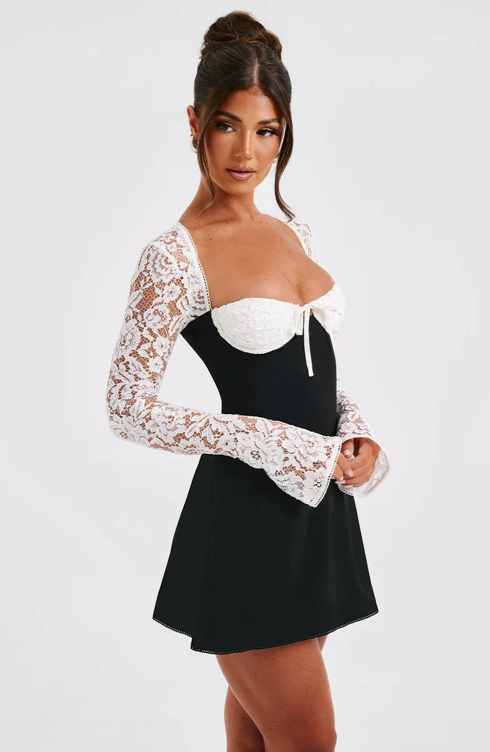 Qiana Ruched Mini Dress
