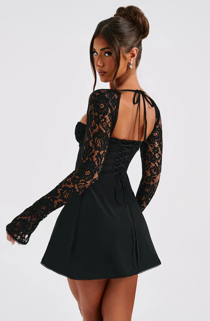 Qiana Ruched Mini Dress