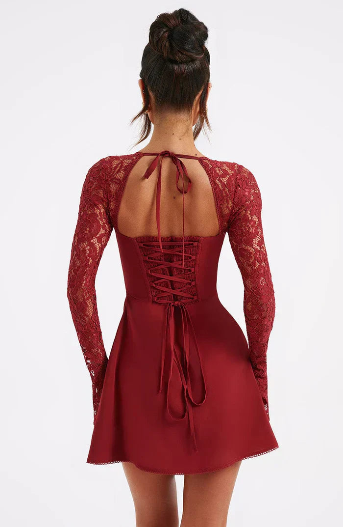 Qiana Ruched Mini Dress