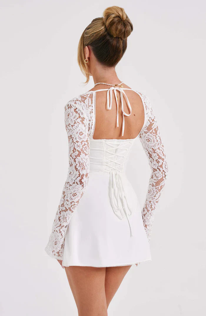 Qiana Ruched Mini Dress