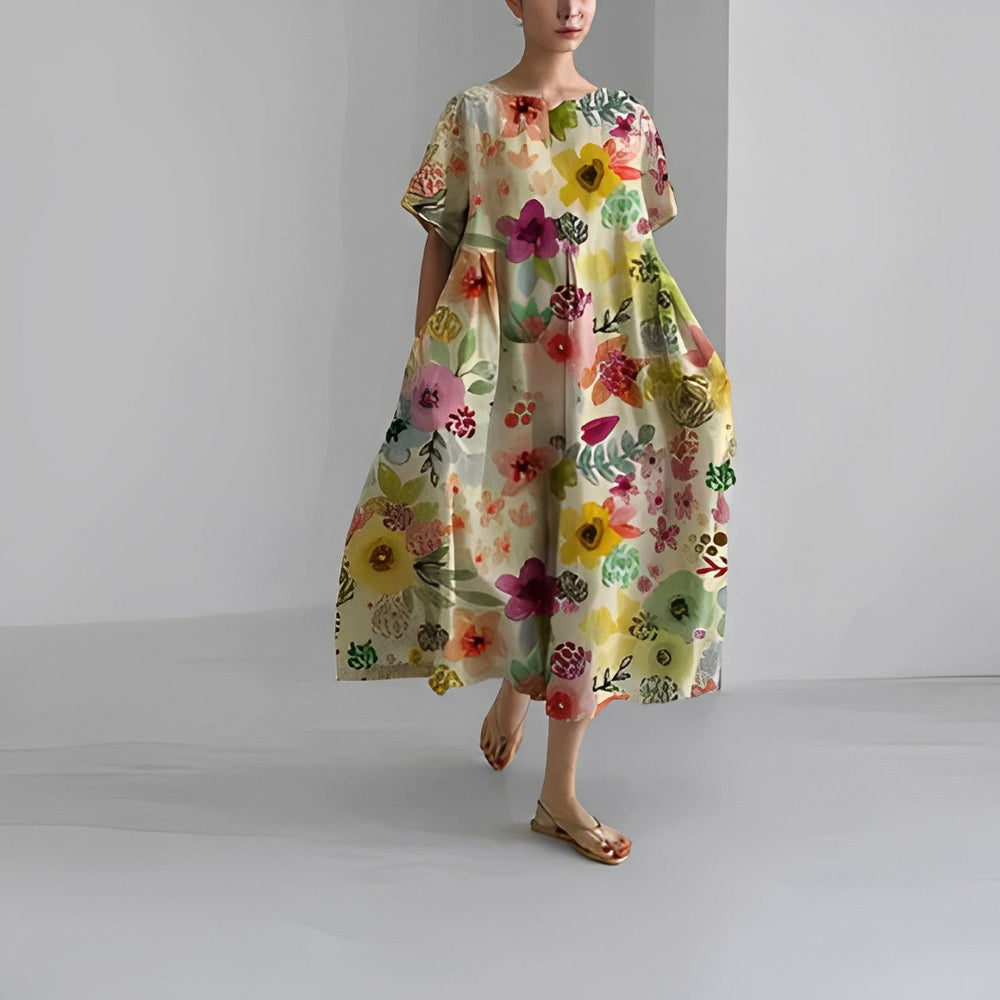 Celestine Boho Floral Dress for Romantic Style
