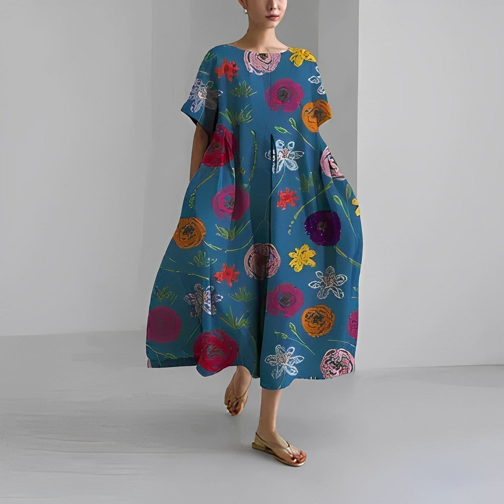 Celestine Boho Floral Dress for Romantic Style