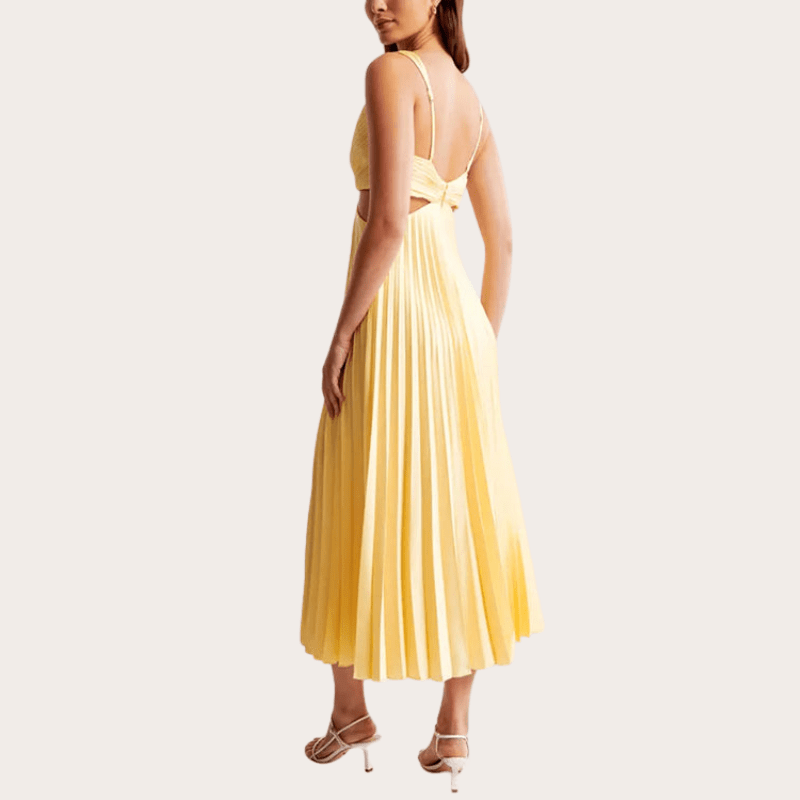 Pleated Maxi Dress for Special Occasions