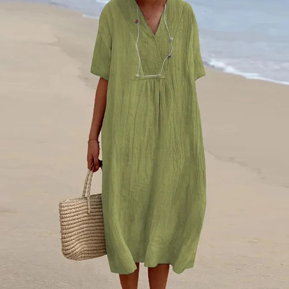 Kendra Relaxed-Fit Casual Midi Dress