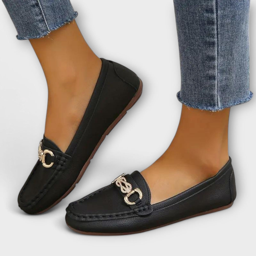 Liva Classic Soft Leather Slip-On Loafers for Work and Weekend