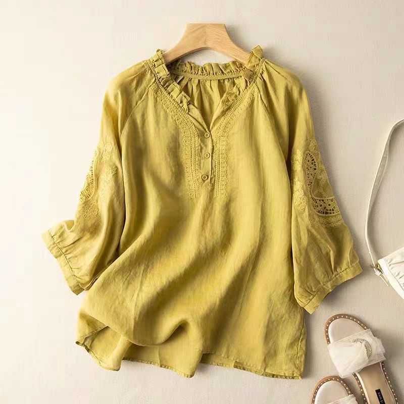 Talitha Casual Linen Blouse