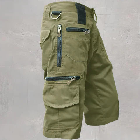 Caius Rugged Cotton Blend Outdoor Utility Cargo Shorts