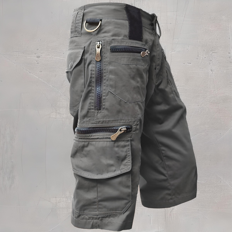 Caius Rugged Cotton Blend Outdoor Utility Cargo Shorts