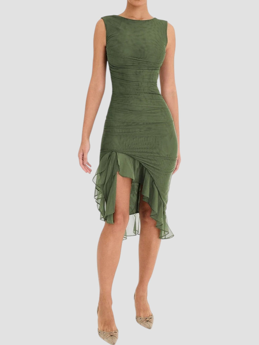 Shirley Midi Ruffle Dress