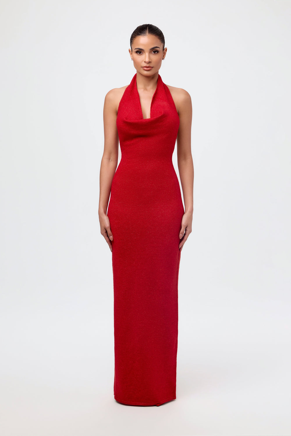 Lunara Halter Neck Maxi Dress