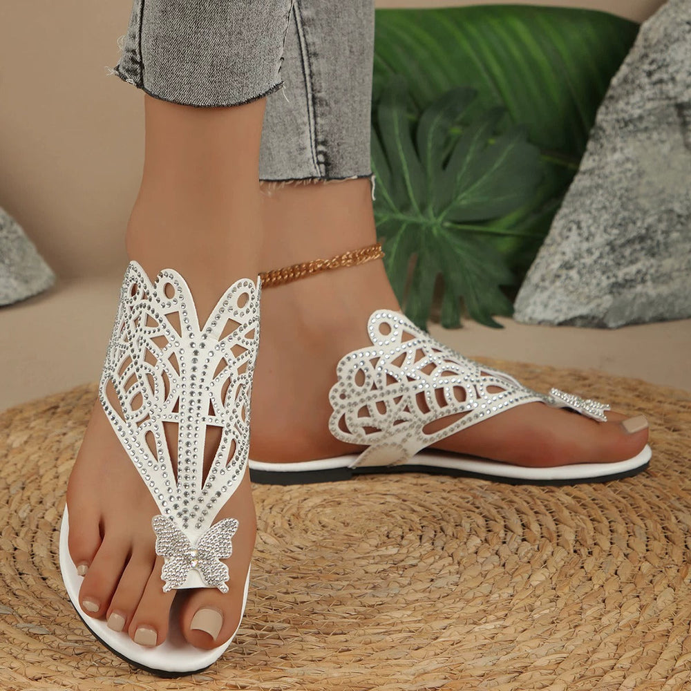 Ellie Faux Leather Cushioned Comfort Slide Sandals