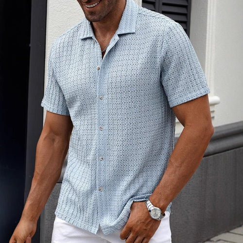 Edvin Textured Button-Up Shirt