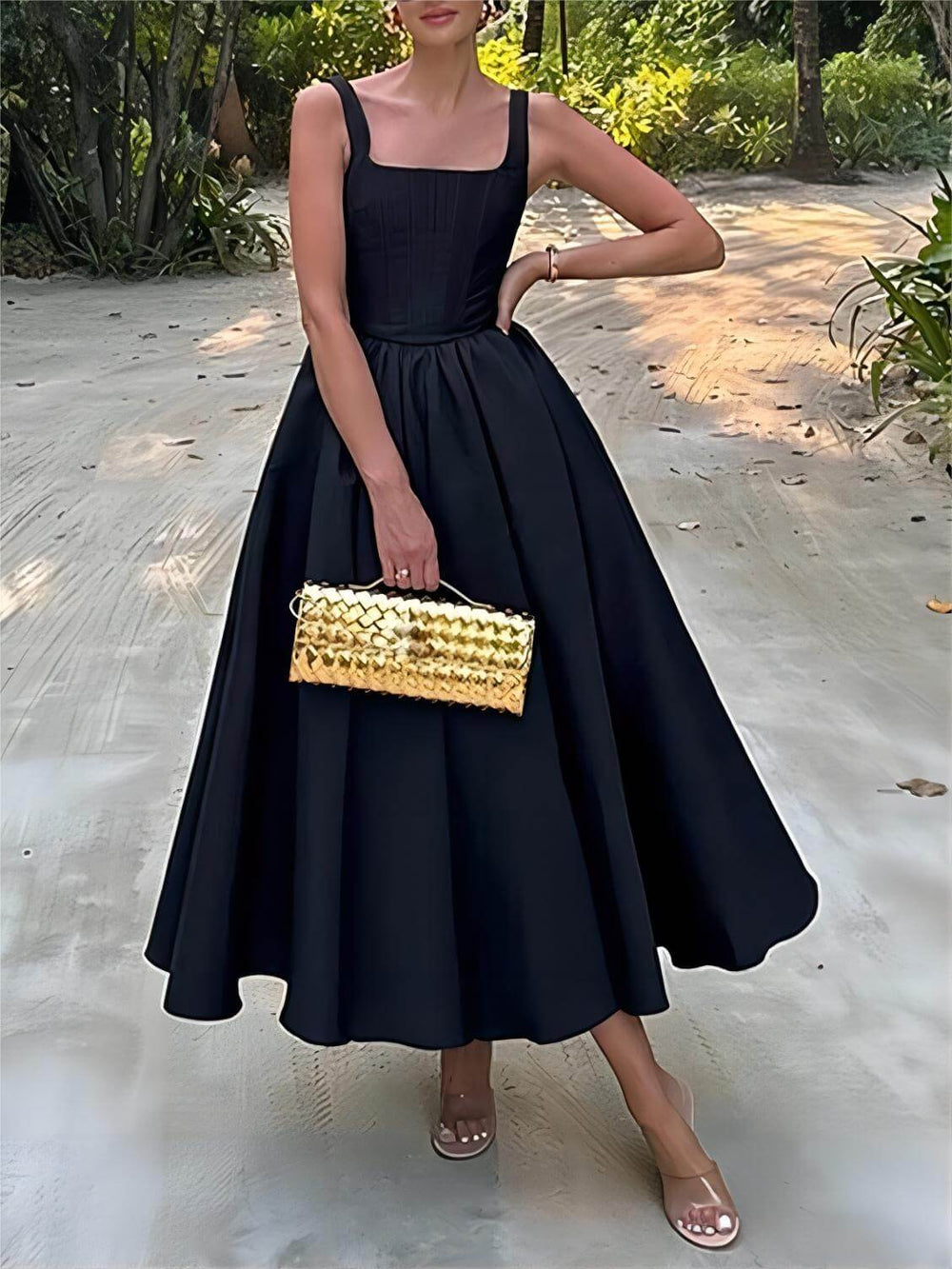 Stilvolles Maxi Dress Strapless Sleeveless