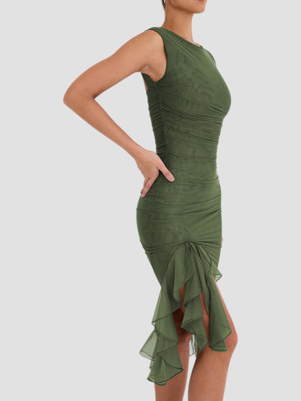 Shirley Midi Ruffle Dress