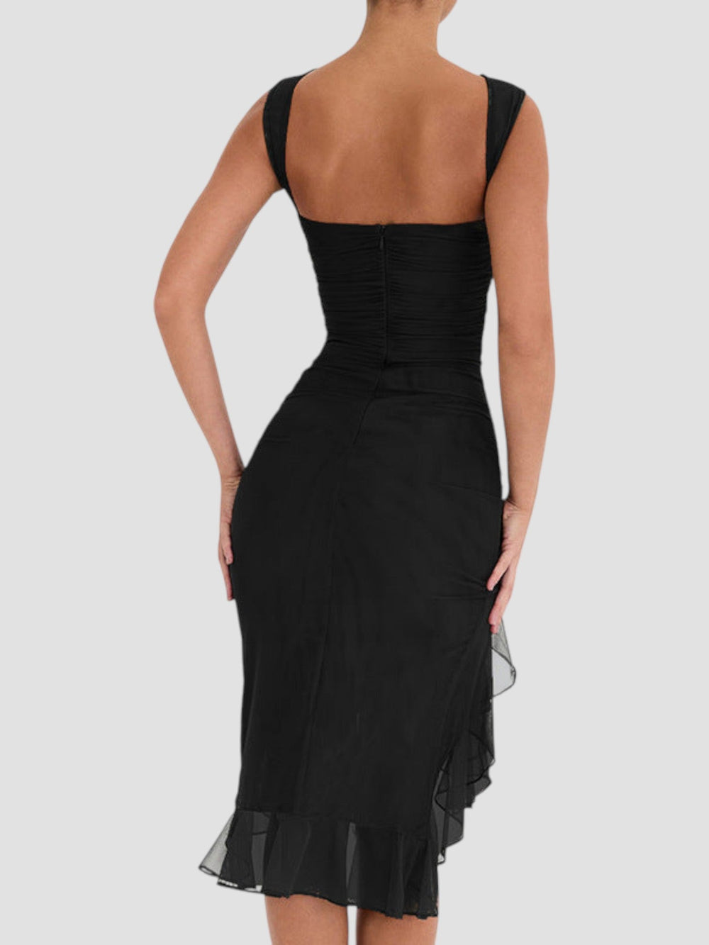 Shirley Midi Ruffle Dress