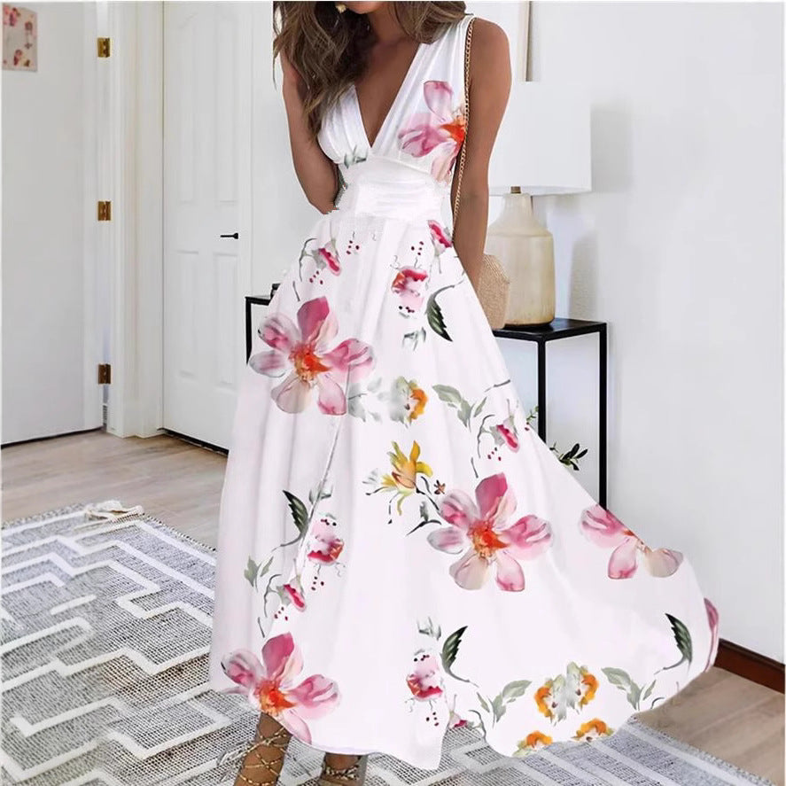 Luna Sleeveless Crewneck A-Line Daytime Midi Dress