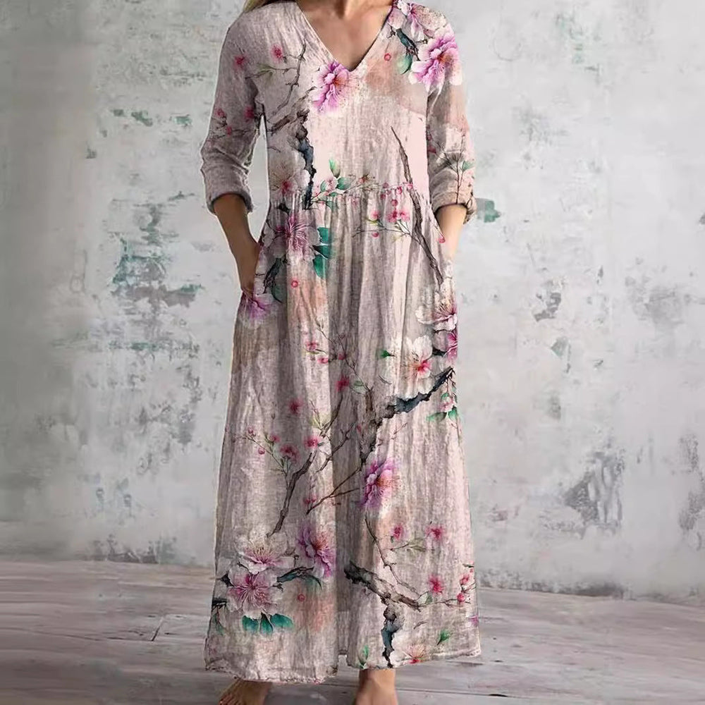 Jojo Blooming Grace Floral Dress for Effortless Elegance