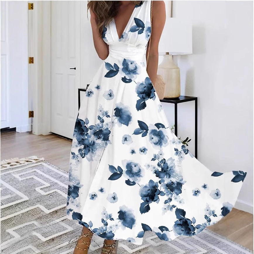 Luna Sleeveless Crewneck A-Line Daytime Midi Dress