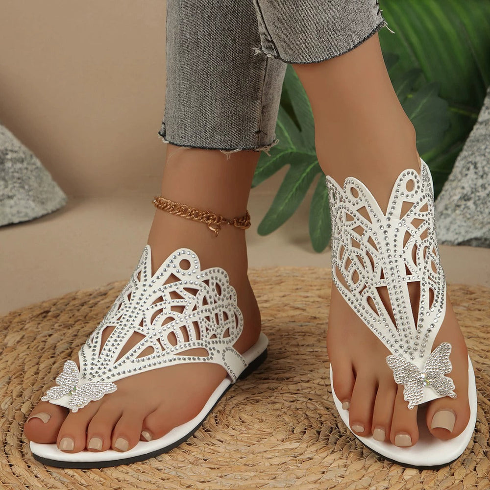 Ellie Faux Leather Cushioned Comfort Slide Sandals