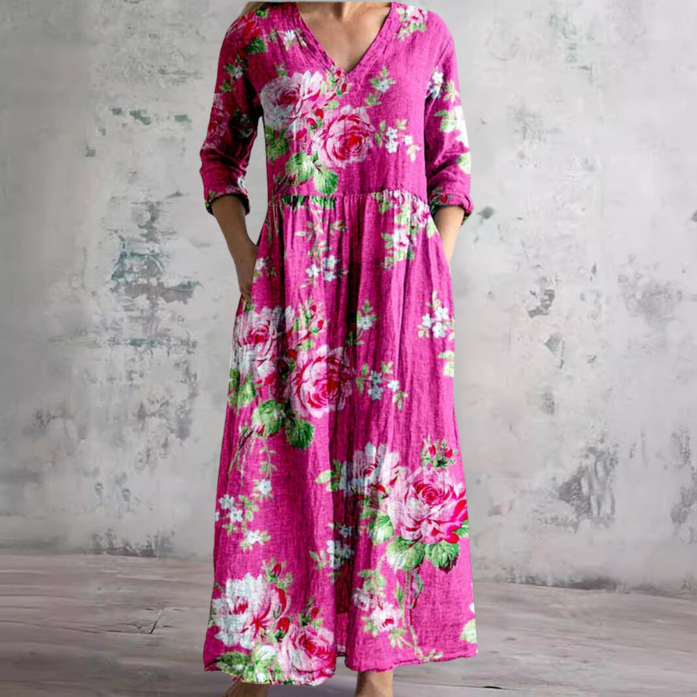 Jojo Blooming Grace Floral Dress for Effortless Elegance
