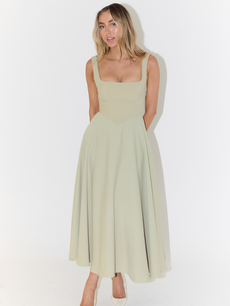Lucinda Crimson Evening Dress