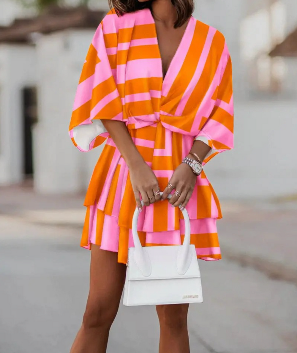 Valeria Boho Floral Mini Dress