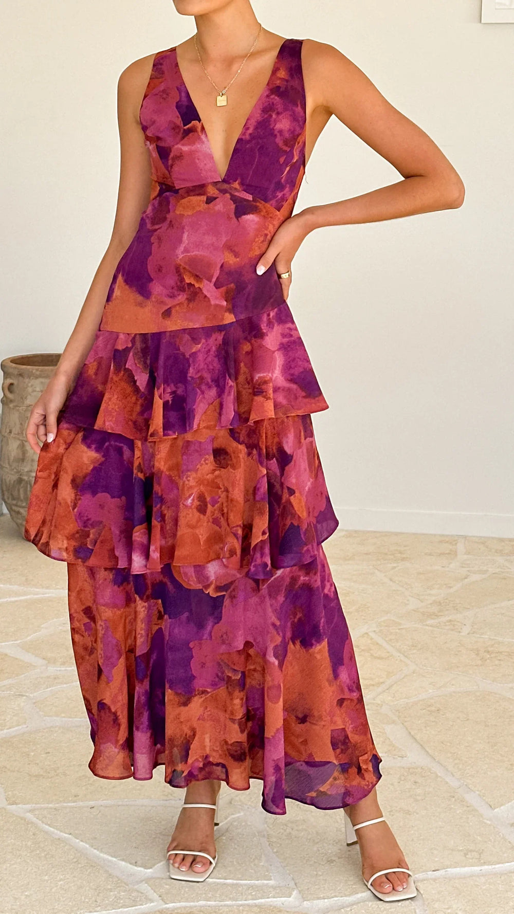 Cleo Flowing Evening Dress