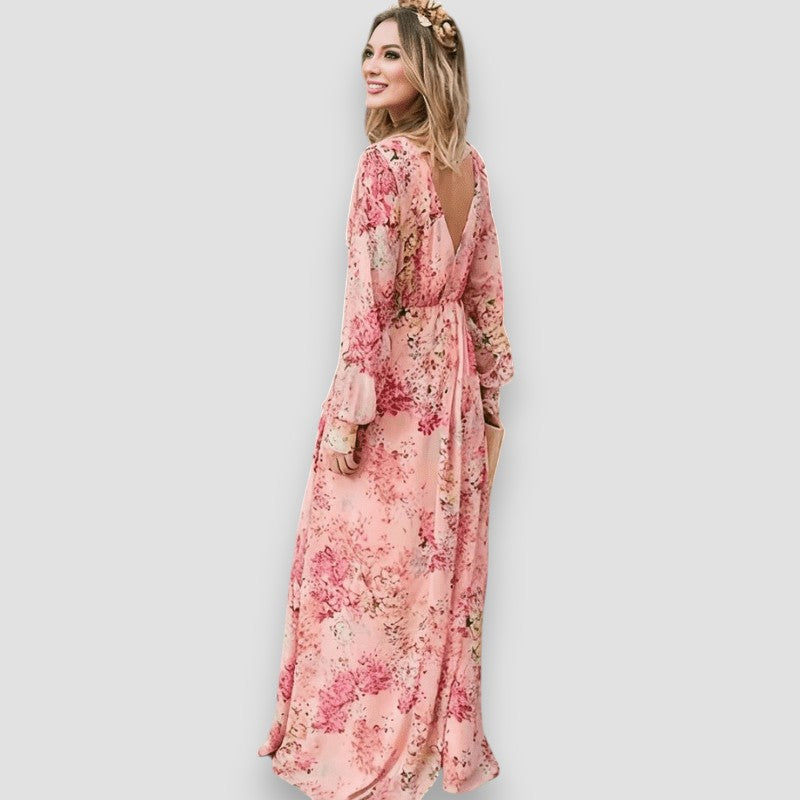 Pia Floral Boho Maxi Dress
