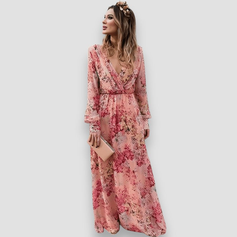 Pia Floral Boho Maxi Dress
