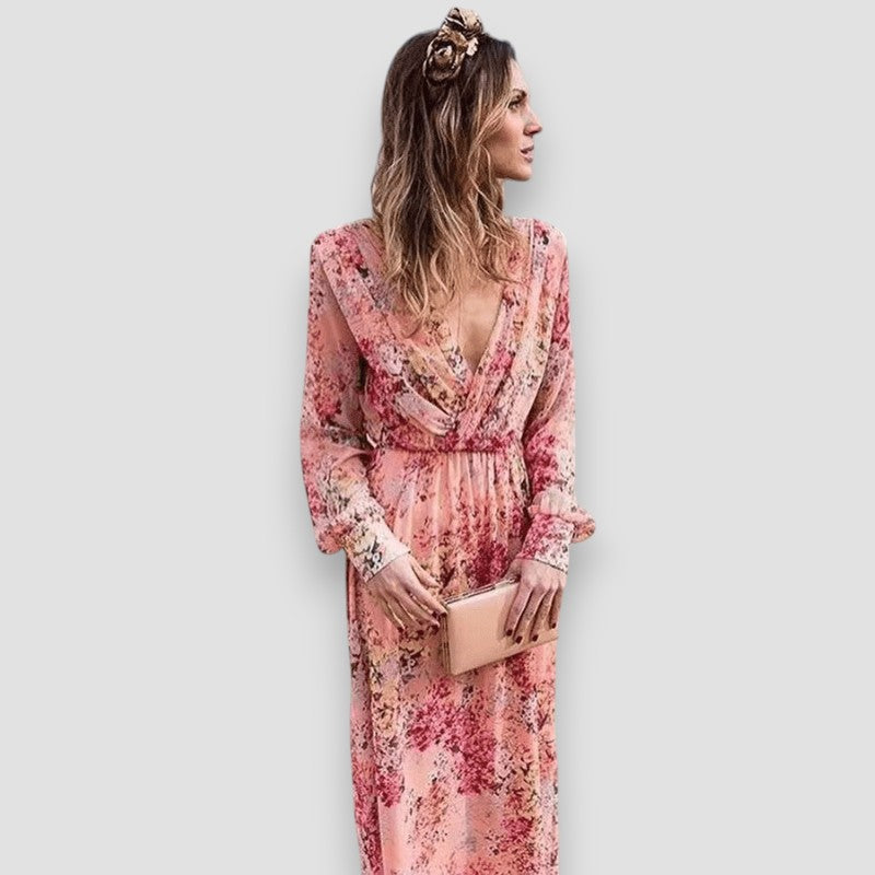 Pia Floral Boho Maxi Dress
