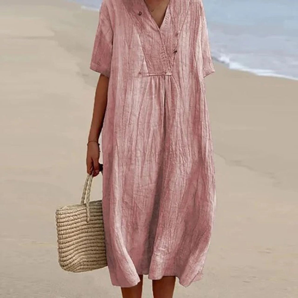 Kendra Relaxed-Fit Casual Midi Dress