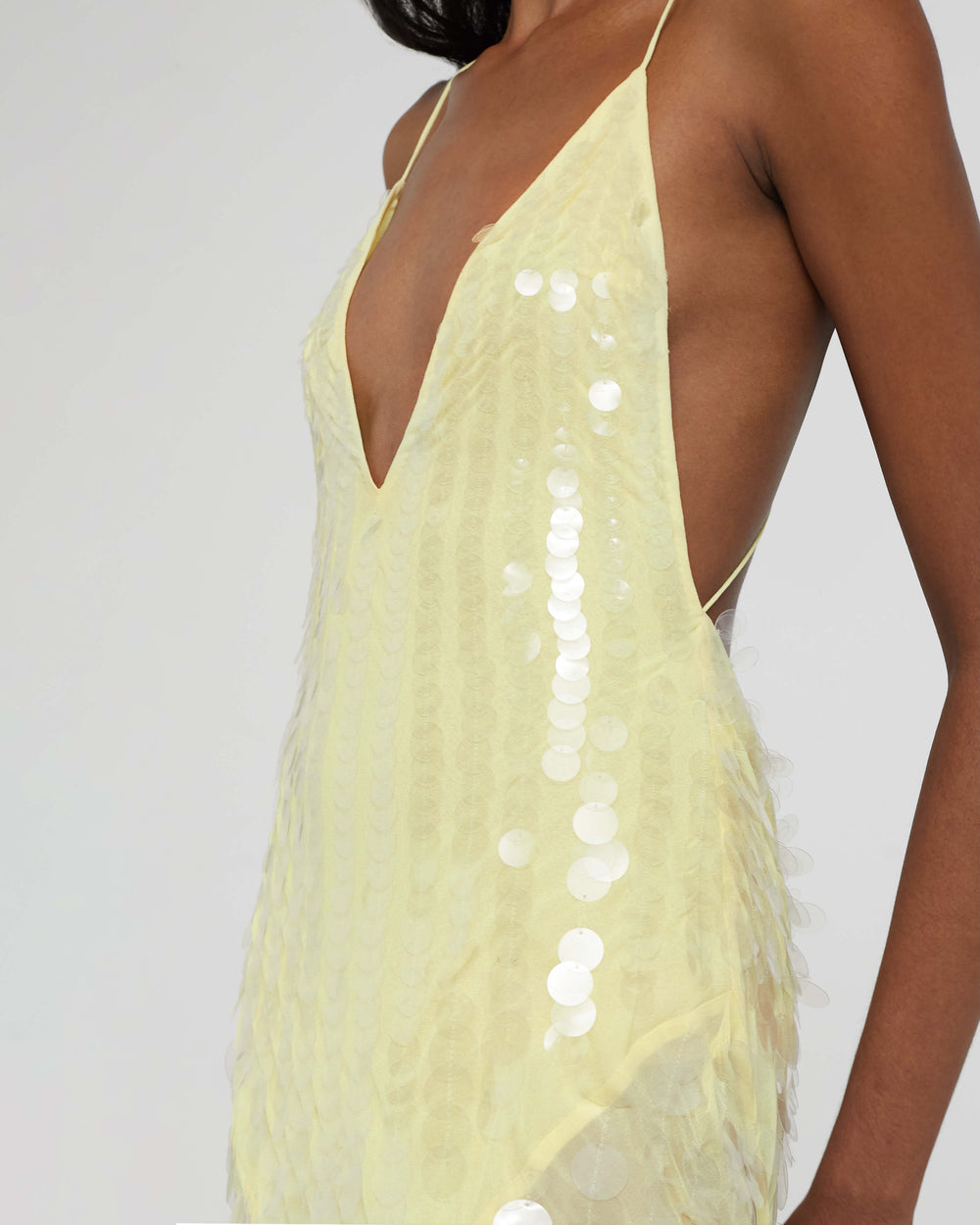 Nisari Floral Choker Sequin Maxi Dress