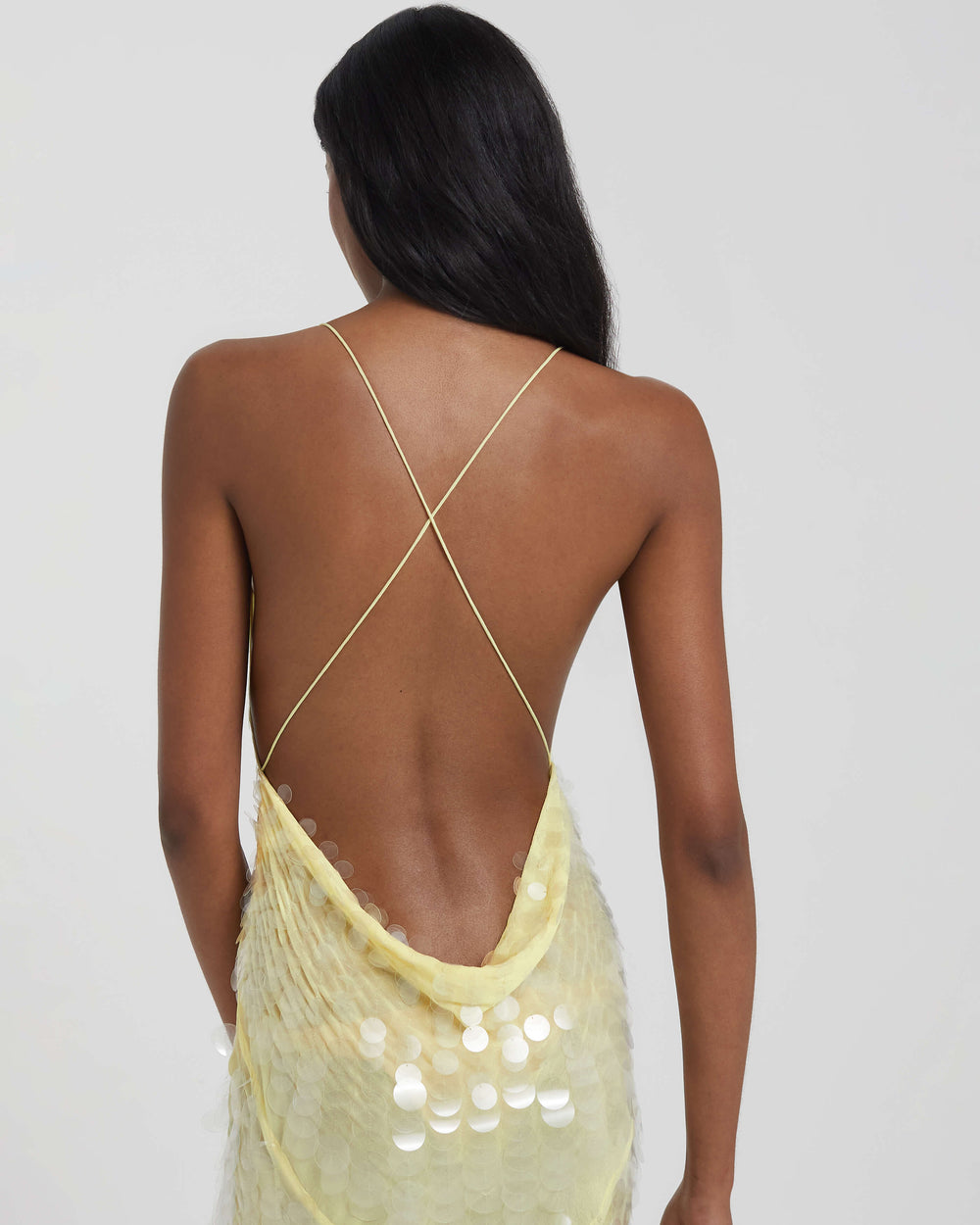 Nisari Floral Choker Sequin Maxi Dress