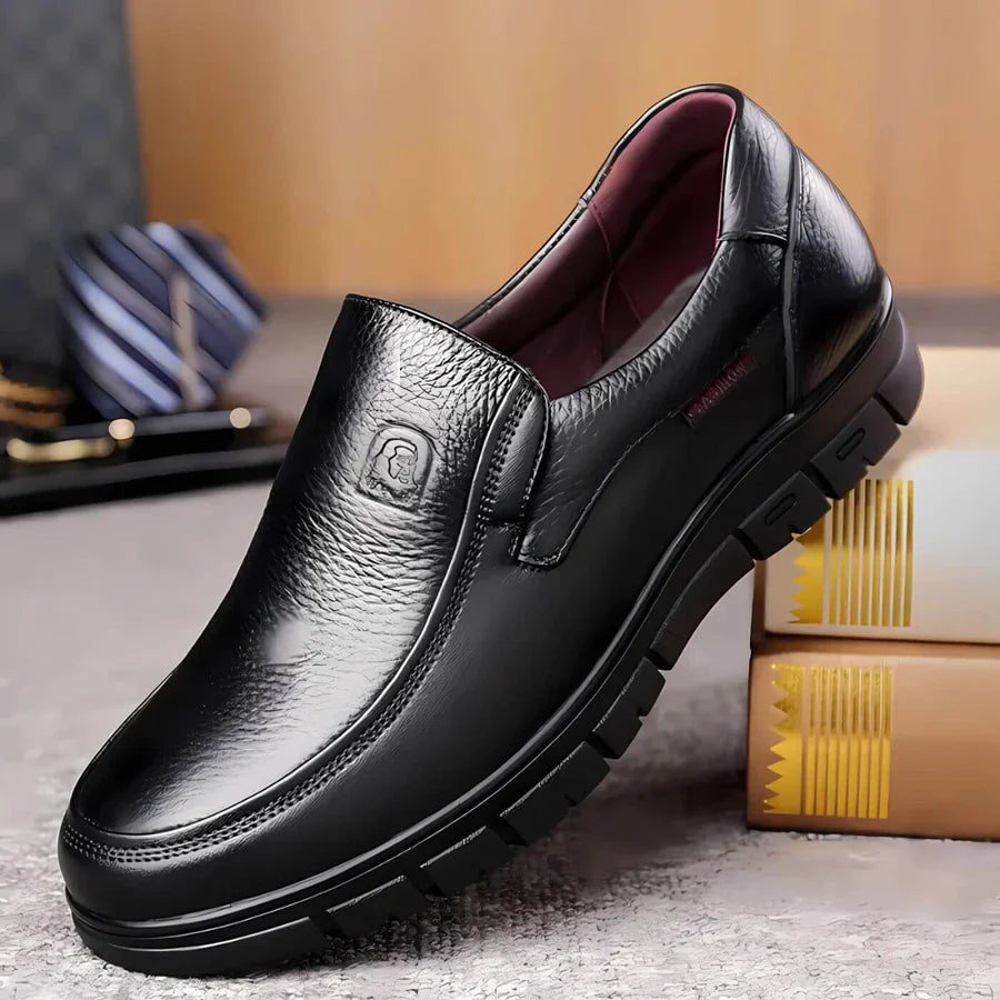Marco Lace Detail Slip-On Classic Formal Dress Shoes