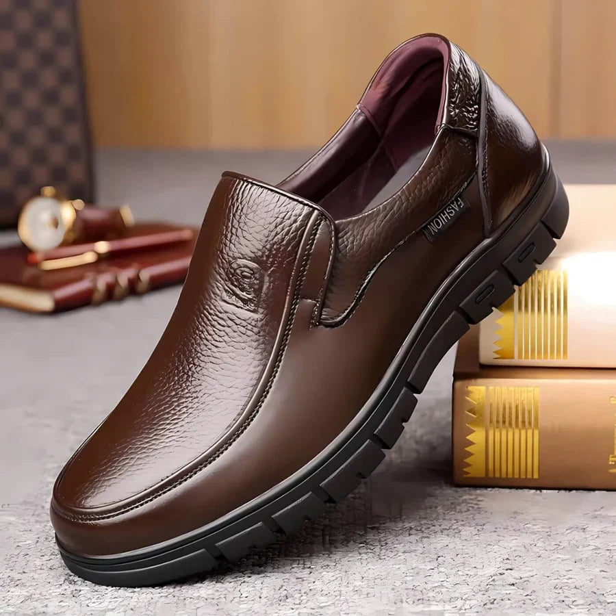 Marco Lace Detail Slip-On Classic Formal Dress Shoes